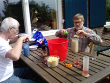 Verwerking vlierbloesem